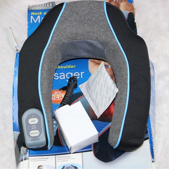 Homedics Massager Neck Shoulder With Heat Gray Black Model NMSQ-200J-2 IOB - Picture 4 of 8